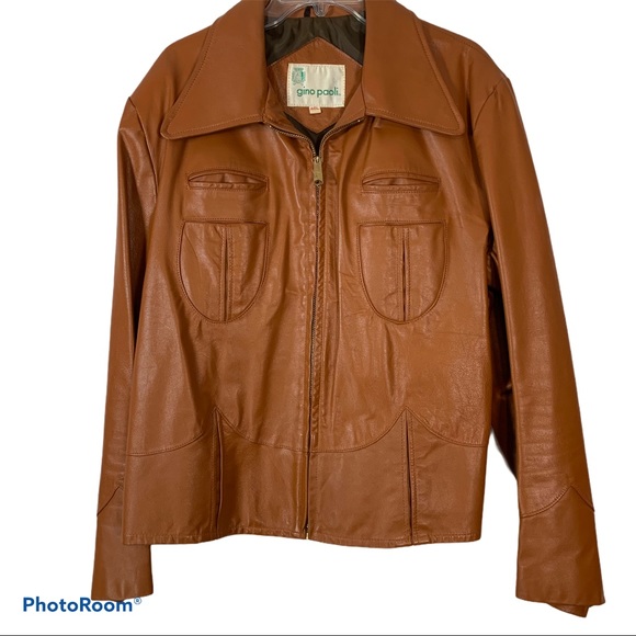 Gino Paoli Jackets & Blazers - Vintage Gino Paoli Leather Jacket 46L (Large)